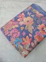 FLORAL POSITION PRINT ON SOFT D-CREPE FABRIC