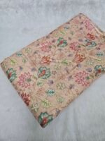 FLORAL POSITION PRINT ON SHIMMER FABRIC
