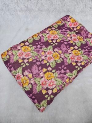 SOFT SHIMMER POSITION PRINT WITH GLITTER SEQUINS EMBROIDERED WORK