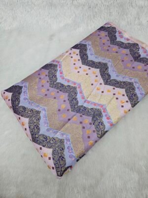 SOFT SHIMMER POSITION PRINT WITH HEAVY JAQUARD DESIGN