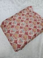 SOFT CHINON POSITION PRINT WITH SEQUINS EMBROIDERY