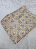 Soft Chinon Position Print With Sequins Embroidered