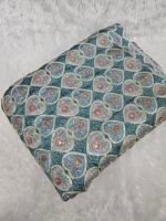 Soft Chinon Position Print With Sequins Embroidered