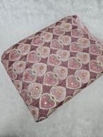 Soft Chinon Position Print With Sequins Embroidered