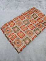 SOFT SHIMMER POSITION PRINT WITH HEAVY JAQUARD DESIGN