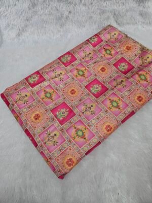 SOFT SHIMMER POSITION PRINT WITH HEAVY JAQUARD DESIGN