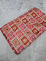 SOFT SHIMMER POSITION PRINT WITH HEAVY JAQUARD DESIGN