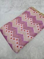 SOFT SHIMMER POSITION PRINT WITH HEAVY JAQUARD DESIGN