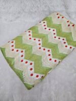 SOFT SHIMMER POSITION PRINT WITH HEAVY JAQUARD DESIGN