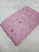 FLORAL THREADWORK WITH SEQUINS ON MUL CHANDERI FABRIC