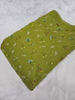 FLORAL THREADWORK WITH SEQUINS ON MUL CHANDERI FABRIC