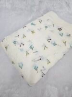 FLORAL THREADWORK WITH SEQUINS ON MUL CHANDERI FABRIC