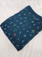 FLORAL THREADWORK WITH SEQUINS ON MUL CHANDERI FABRIC