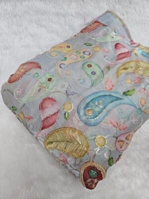 Steel Grey Carry Beads Position Print On Jimmy Choo