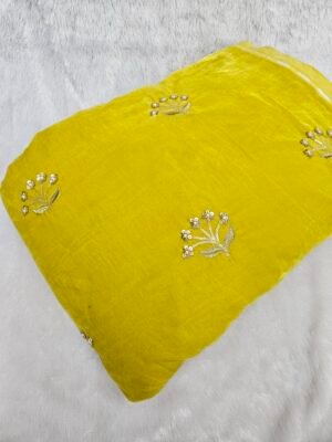 Micro 9000 Velvet Cut Dana Beads Handwork Embroidered 44"