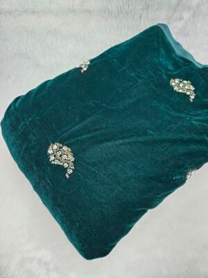 Micro 9000 Velvet Cut Dana Beads Handwork Embroidered 44"