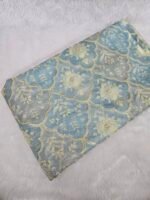 Soft Tebby Organza Position Print With Sequins Work