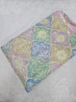 Soft Tebby Organza Position Print With Sequins Work