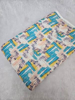 Digital Print On Cotton Hakoba Fabric