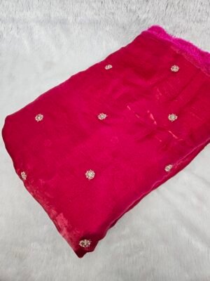 Fendy Space Silk Original Handwork Beads Butti