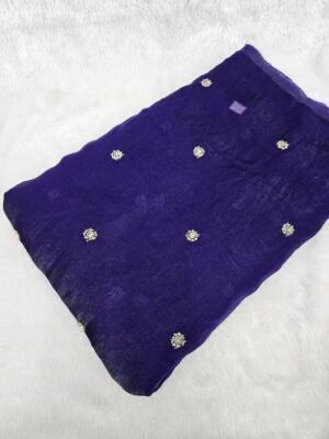 Fendy Space Silk Original Handwork Beads Butti