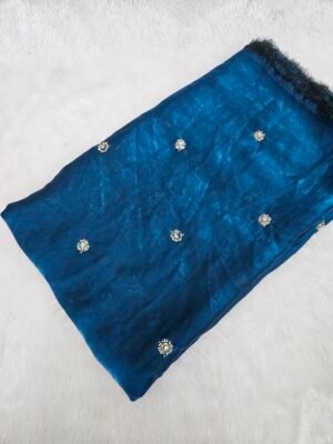 Fendy Space Silk Original Handwork Beads Butti