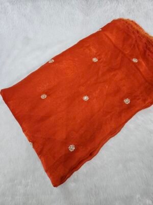 Fendy Space Silk Original Handwork Beads Butti