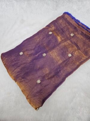 Fendy Space Silk Original Handwork Beads Butti