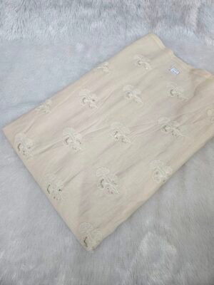 Powder Butta Thread Embroidery On Pure Cambric Cotton
