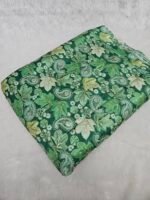 Floral & Carry Design Position Print On Chinon Fabric