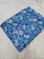 Floral & Carry Design Position Print On Chinon Fabric