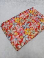 Soft Chinon Floral Multi Colour Position Print