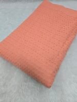 Peach Plain Hakoba Fabric