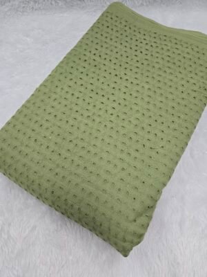 Light Mint Green Plain Hakoba Fabric