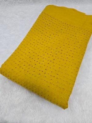 Mustard Yellow Plain Hakoba Fabric