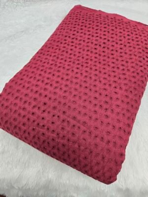 Light Maroon Plain Hakoba Fabric