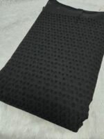 Black Plain Hakoba Fabric