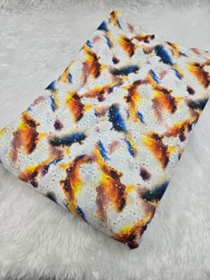 Digital Print On Hakoba Fabric