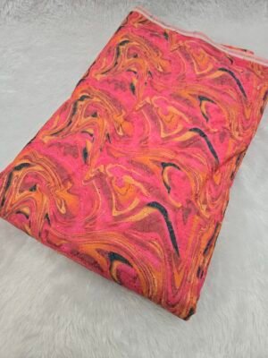 Digital Print On Hakoba Fabric