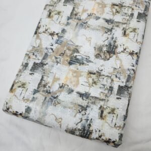 Digital Print On Hakoba Fabric