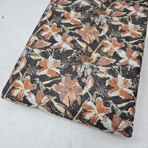Floral Digital Print On Hakoba Fabric
