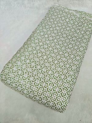 CROCHET WORK WITH DIGITAL PRINT ON RAYON FABRIC