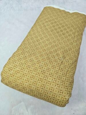 CROCHET WORK WITH DIGITAL PRINT ON RAYON FABRIC