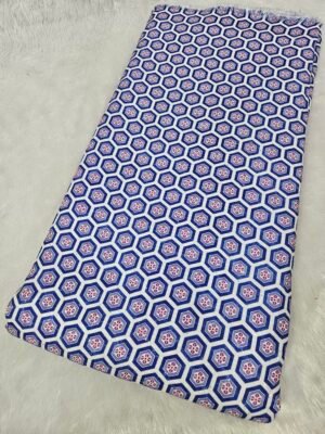 CROCHET WORK WITH DIGITAL PRINT ON RAYON FABRIC