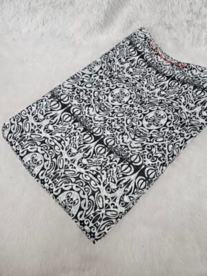 Ajrakh Digital Print On Mul Chanderi Fabric