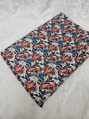 Digital Print On Mul Chanderi Fabric