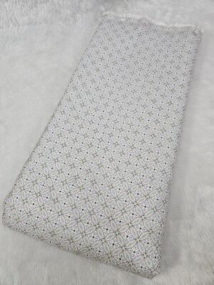 CROCHET WORK WITH DIGITAL PRINT ON RAYON FABRIC